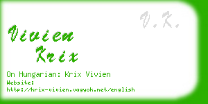 vivien krix business card